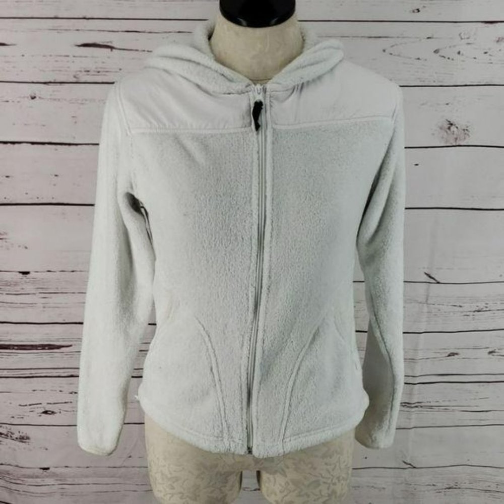 Predator White fuzzy‎ Polyester Hooded small Jacket